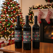 Étiquette Pour Bouteilles De Vin Christmas Family Cousin Reunion Matching