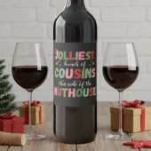Étiquette Pour Bouteilles De Vin Christmas Family Cousin Reunion Matching