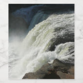 Étiquette Pour Bouteilles De Vin Chutes d'Ohiopyle en Pennsylvanie (Étiquettes simples)