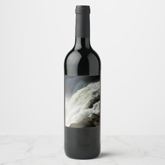 Étiquette Pour Bouteilles De Vin Chutes d'Ohiopyle en Pennsylvanie (Devant)