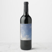 Étiquette Pour Bouteilles De Vin Ciel bleu (Devant)