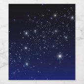 ÉTIQUETTE POUR BOUTEILLES DE VIN CIEL DE NUIT (Étiquettes simples)