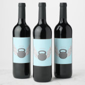 Étiquette Pour Bouteilles De Vin Ciel des Kettlebells (Bouteilles)