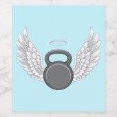 Étiquette Pour Bouteilles De Vin Ciel des Kettlebells (Étiquettes simples)