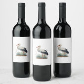 Étiquette Pour Bouteilles De Vin Cigogne (Bouteilles)