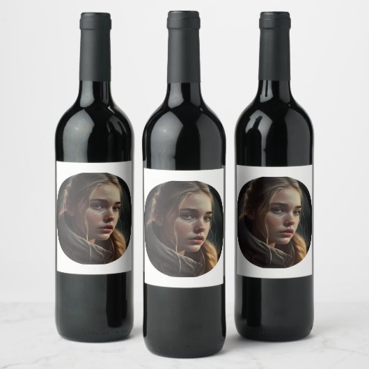 Étiquette Pour Bouteilles De Vin Circle (Bouteilles)