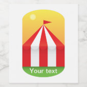 Étiquette Pour Bouteilles De Vin Cirque (Étiquettes simples)