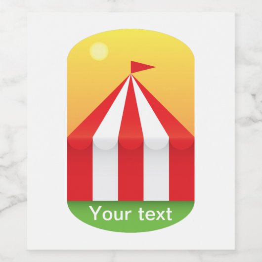 Étiquette Pour Bouteilles De Vin Cirque (Étiquettes simples)