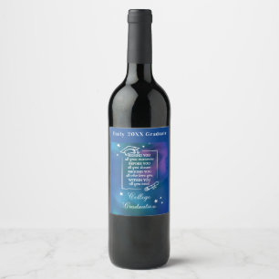 Étiquette Pour Bouteilles De Vin Citation d'obtention d'un diplôme universitaire de