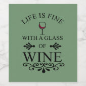 Étiquette Pour Bouteilles De Vin Citation drinker vin drôle (Étiquettes simples)