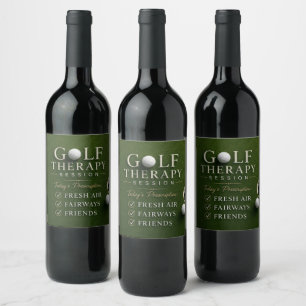 Étiquette Pour Bouteilles De Vin Citation drôle de golf pour golfeur