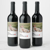 Étiquette Pour Bouteilles De Vin Citation romantique branchée | Valentines (Bouteilles)