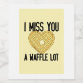 Étiquette Pour Bouteilles De Vin Citations de quelqu'un qui manque mignon Je vous m (Étiquettes simples)