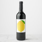 Étiquette Pour Bouteilles De Vin Citron (Devant)