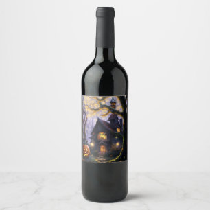 Étiquette Pour Bouteilles De Vin citrouille/automne/Halloween