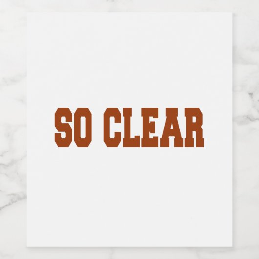 Étiquette Pour Bouteilles De Vin clair (Étiquettes simples)