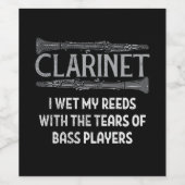 Étiquette Pour Bouteilles De Vin Clarinet (Étiquettes simples)