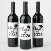 Étiquette Pour Bouteilles De Vin Classe De 2026 (Bouteilles)