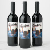 Étiquette Pour Bouteilles De Vin Classe de Faire-part de fin d'études de 2023 (Bouteilles)