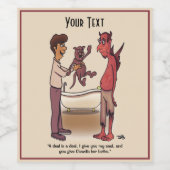 Étiquette Pour Bouteilles De Vin Clawdia (Étiquettes simples)