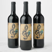 Étiquette Pour Bouteilles De Vin Clef mécanique (Bouteilles)
