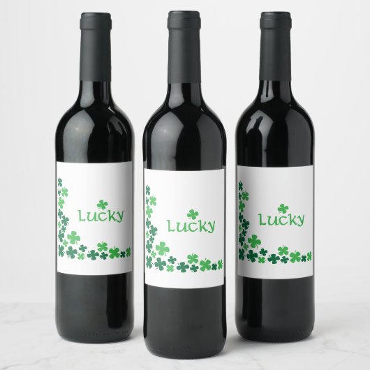 Étiquette Pour Bouteilles De Vin Clochers chanceux (Bouteilles)