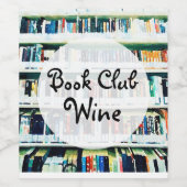 Étiquette Pour Bouteilles De Vin Club de lecture (Étiquettes simples)