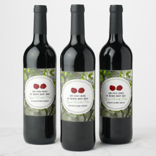 Étiquette Pour Bouteilles De Vin Coccinelle