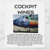 ÉTIQUETTE POUR BOUTEILLES DE VIN COCKPIT WINES (Étiquettes simples)