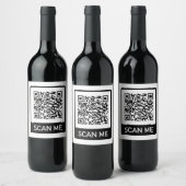 Étiquette Pour Bouteilles De Vin Code QR personnalisé pour entreprise  (Bouteilles)
