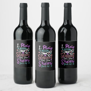 Étiquette Pour Bouteilles De Vin Coiffeur coiffeur cadeau coiffeur