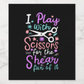 Étiquette Pour Bouteilles De Vin Coiffeur coiffeur cadeau coiffeur (Étiquettes simples)