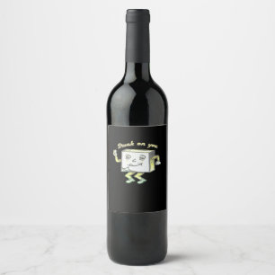 Étiquette Pour Bouteilles De Vin Collé Sur Toi Post It Style Minimaliste Moderne 