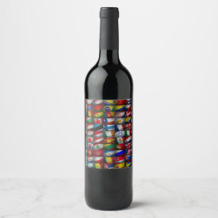 Étiquette Pour Bouteilles De Vin Collection Indicateur