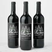 Étiquette Pour Bouteilles De Vin Columbia Inn Pine Tree Vermont Un Noël Blanc (Bouteilles)