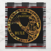 ÉTIQUETTE POUR BOUTEILLES DE VIN COMBATTANTS (Étiquettes simples)