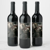 Étiquette Pour Bouteilles De Vin Commandant (Bouteilles)
