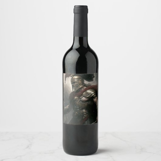 Étiquette Pour Bouteilles De Vin Commandant (Devant)