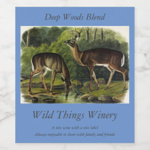 Étiquette Pour Bouteilles De Vin Common Deer