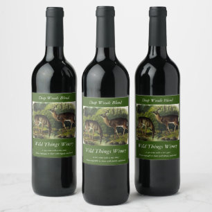 Étiquette Pour Bouteilles De Vin Common Deer