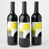 Étiquette Pour Bouteilles De Vin Conception abstraite (Bouteilles)