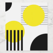 Étiquette Pour Bouteilles De Vin Conception abstraite (Étiquettes simples)