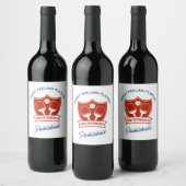 Étiquette Pour Bouteilles De Vin Conception cool de pickleball à porter (Bouteilles)