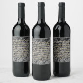 Étiquette Pour Bouteilles De Vin Conception de bulles grises (Bouteilles)
