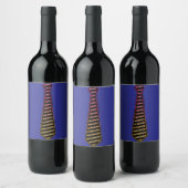 Étiquette Pour Bouteilles De Vin Conception de cravate noire (Bouteilles)