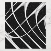 Étiquette Pour Bouteilles De Vin Conception de l'espace Galaxy (Étiquettes simples)