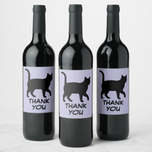 Étiquette Pour Bouteilles De Vin Conception de silhouettes de jolis animaux de comp