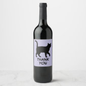 Étiquette Pour Bouteilles De Vin Conception de silhouettes de jolis animaux de comp (Devant)