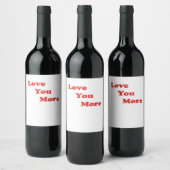 Étiquette Pour Bouteilles De Vin Conception minimale d'amour plus (Bouteilles)