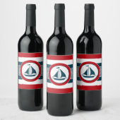 Étiquette Pour Bouteilles De Vin Conception nautique (Bouteilles)